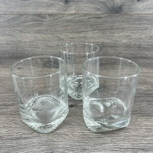 Vintage Libbey Mid-Century Modern Rocks Low Ball Glass 8 oz Swirled Bottom